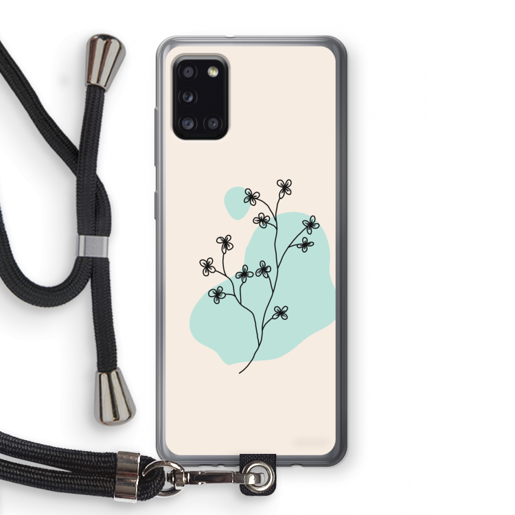 Love your petals: Samsung Galaxy A31 Transparant Hoesje met koord