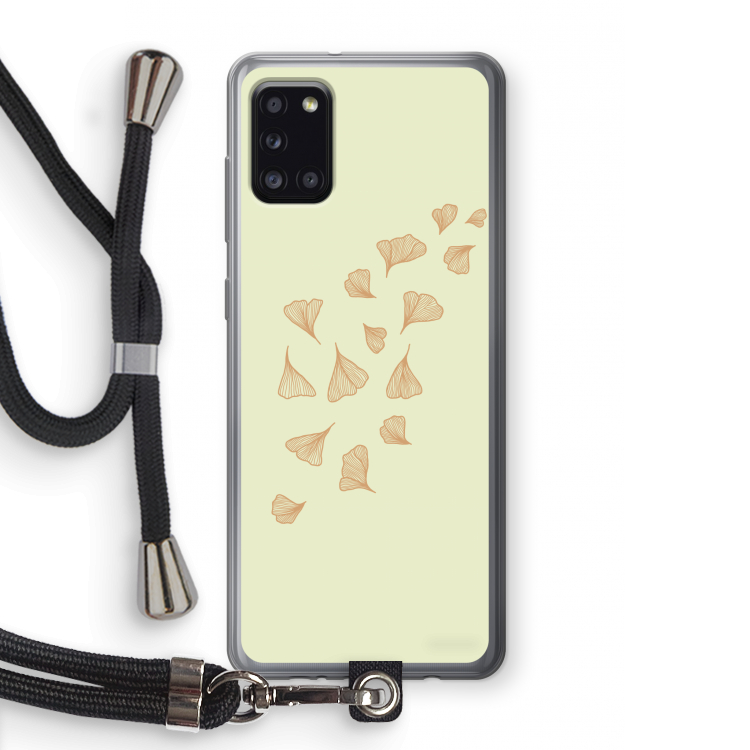 Falling Leaves: Samsung Galaxy A31 Transparant Hoesje met koord