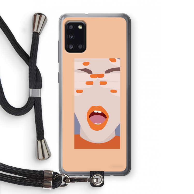 Surprise: Samsung Galaxy A31 Transparant Hoesje met koord