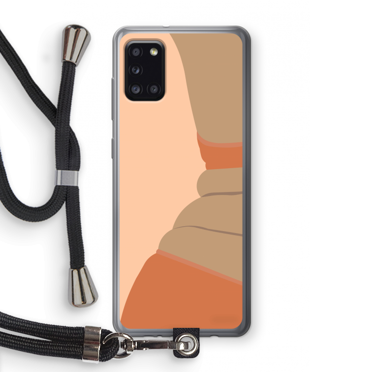 Bikini: Samsung Galaxy A31 Transparant Hoesje met koord