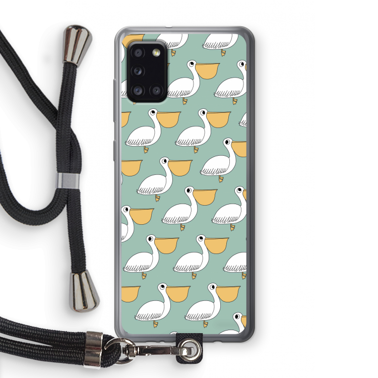Pelican: Samsung Galaxy A31 Transparant Hoesje met koord