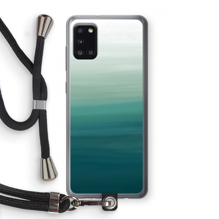 Ocean: Samsung Galaxy A31 Transparant Hoesje met koord