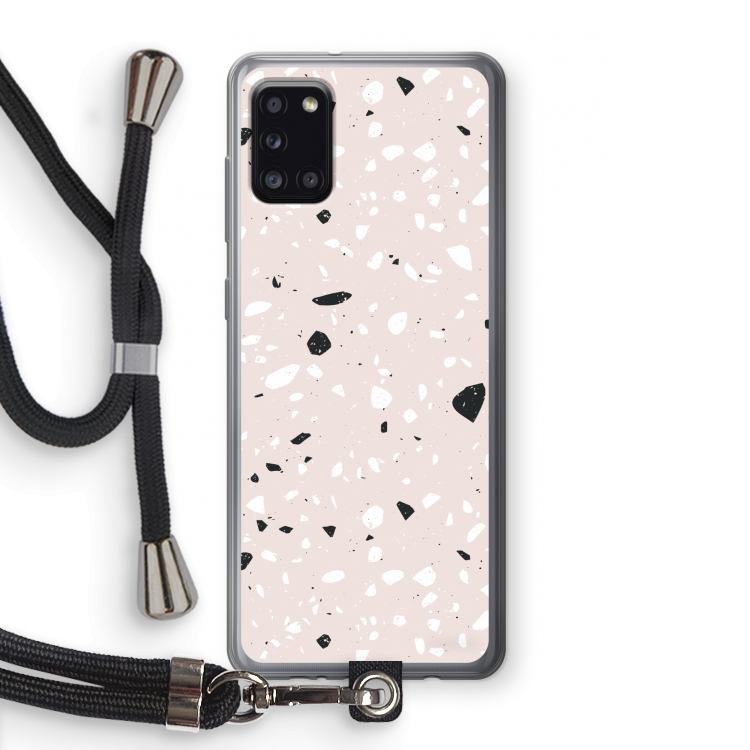 Terrazzo N°20: Samsung Galaxy A31 Transparant Hoesje met koord