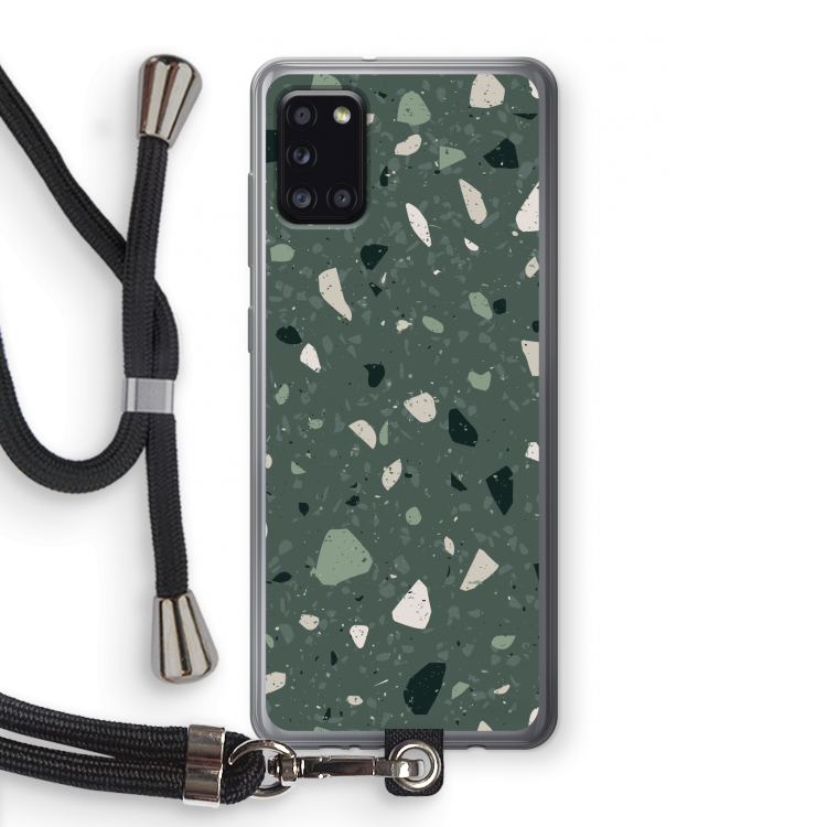Terrazzo N°19: Samsung Galaxy A31 Transparant Hoesje met koord