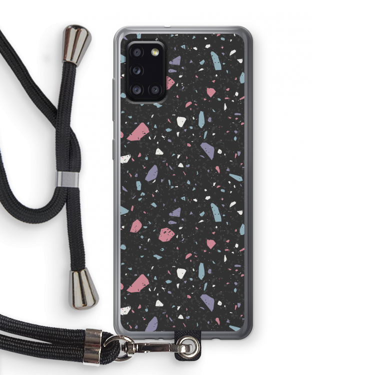Terrazzo N°16: Samsung Galaxy A31 Transparant Hoesje met koord