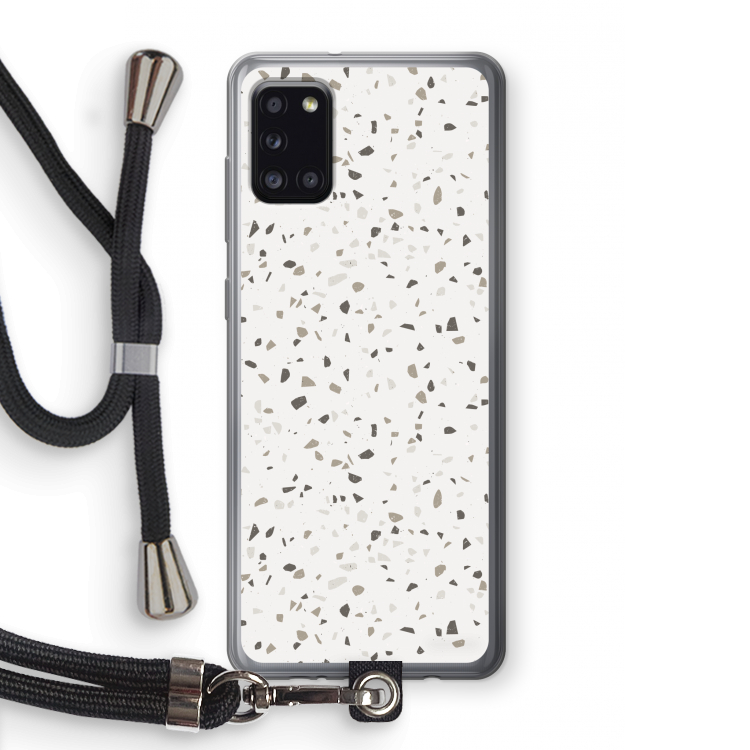 Terrazzo N°14: Samsung Galaxy A31 Transparant Hoesje met koord