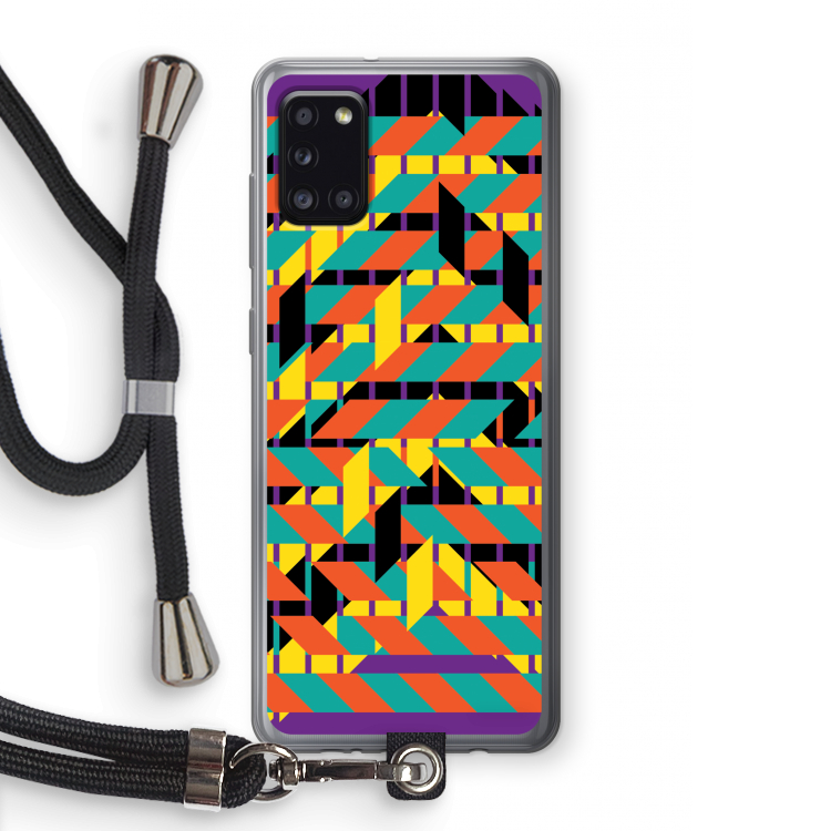 Skew Bee 2: Samsung Galaxy A31 Transparant Hoesje met koord