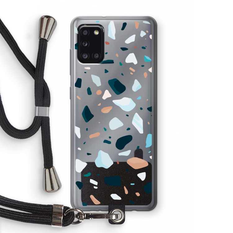 Terrazzo N°13: Samsung Galaxy A31 Transparant Hoesje met koord