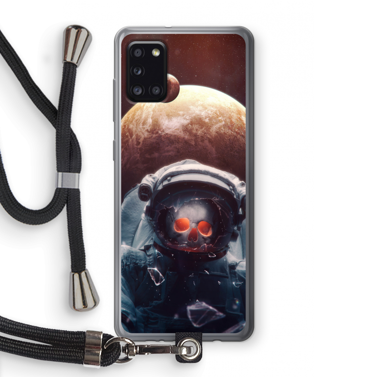 Voyager: Samsung Galaxy A31 Transparant Hoesje met koord