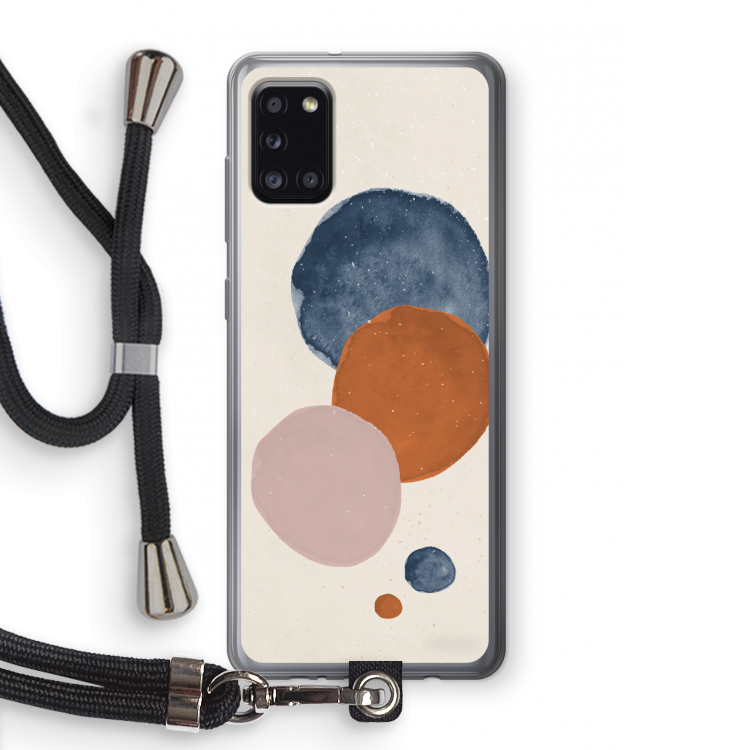 Geo #4: Samsung Galaxy A31 Transparant Hoesje met koord