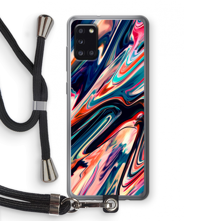Quantum Being: Samsung Galaxy A31 Transparant Hoesje met koord