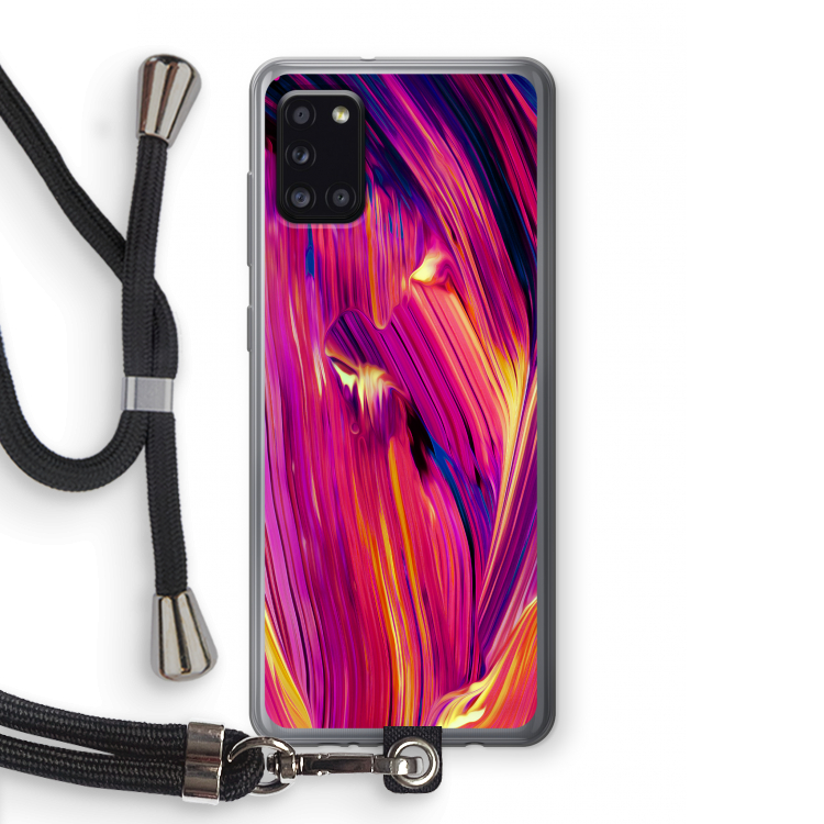 Phoenix: Samsung Galaxy A31 Transparant Hoesje met koord