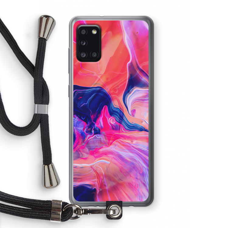 Earth And Ocean: Samsung Galaxy A31 Transparant Hoesje met koord