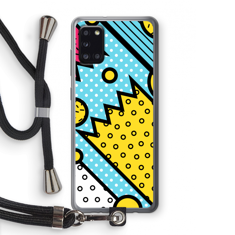 Pop Art #1: Samsung Galaxy A31 Transparant Hoesje met koord
