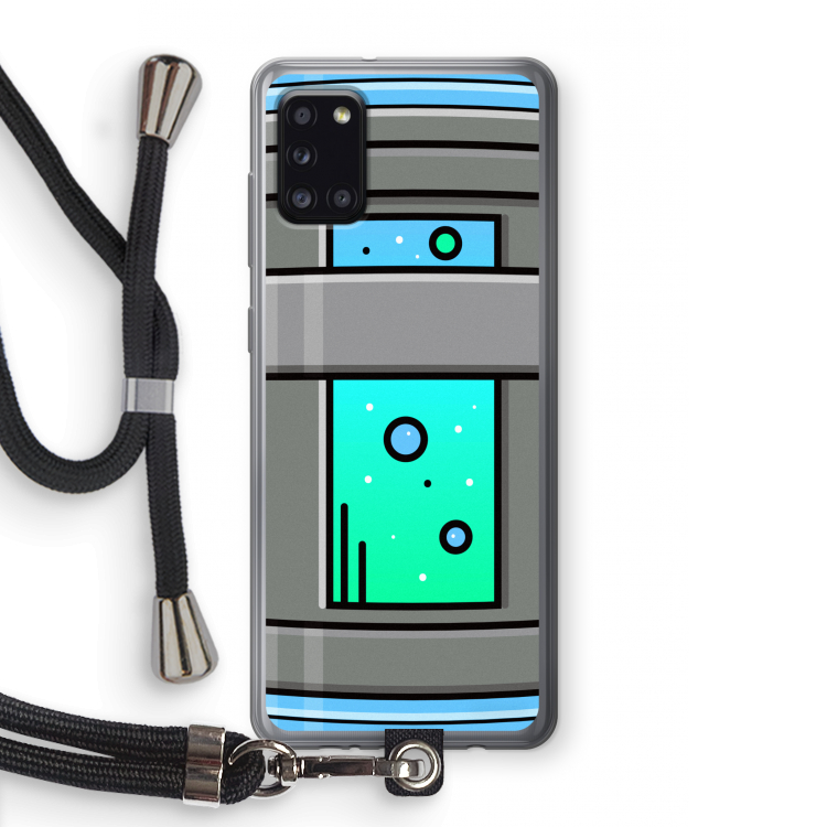 Chug Bottle: Samsung Galaxy A31 Transparant Hoesje met koord