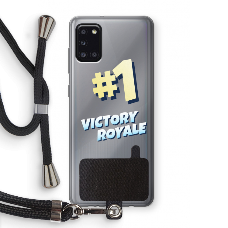 Victory Royale: Samsung Galaxy A31 Transparant Hoesje met koord