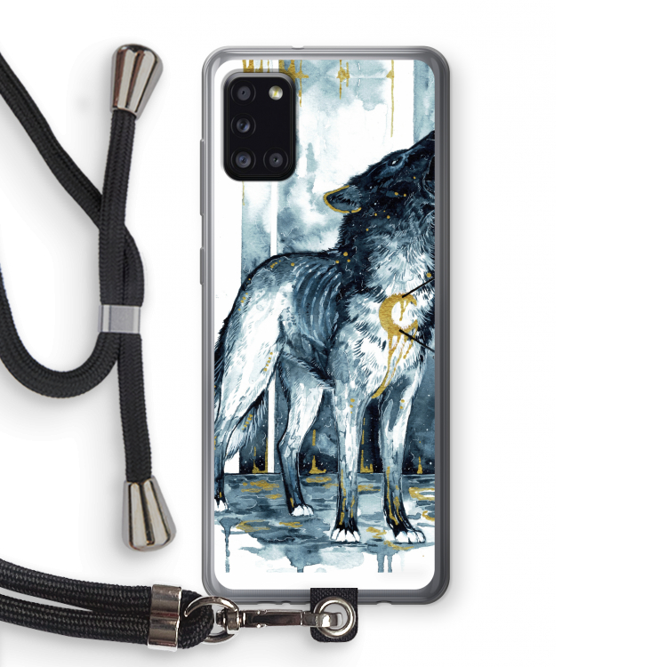 Bleeding Soul: Samsung Galaxy A31 Transparant Hoesje met koord