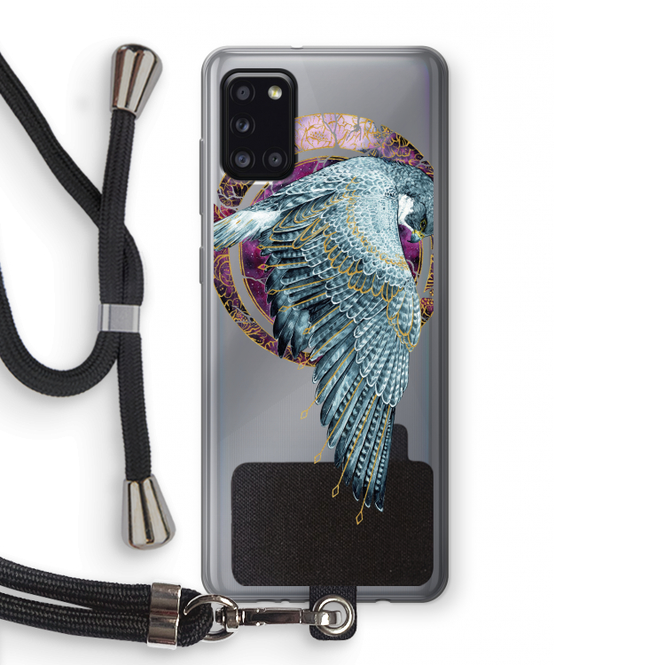 Golden Falcon: Samsung Galaxy A31 Transparant Hoesje met koord