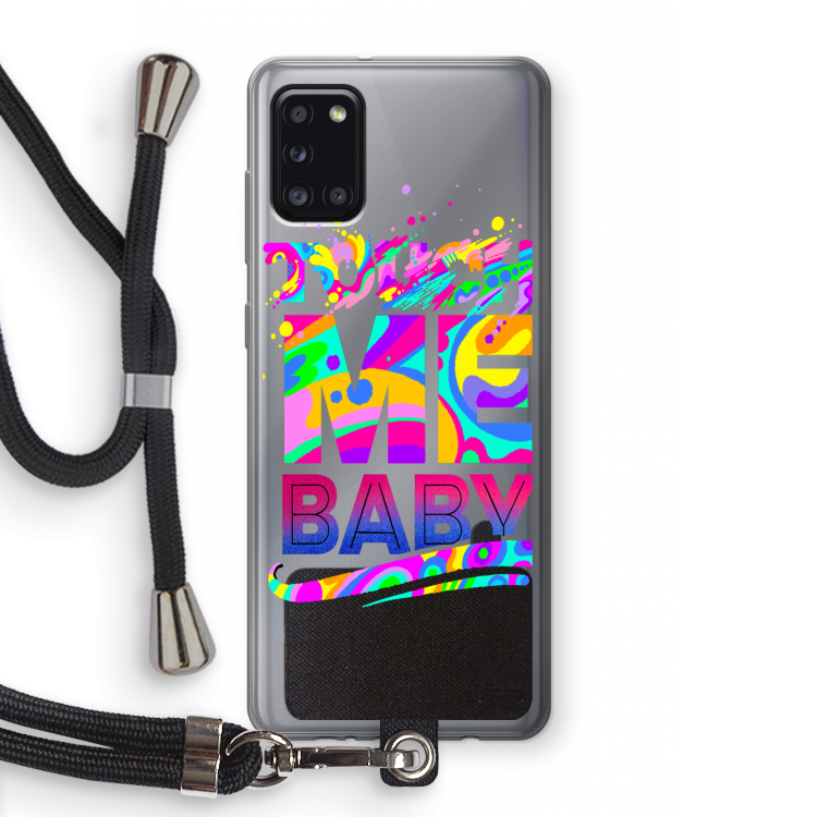 Touch Me: Samsung Galaxy A31 Transparant Hoesje met koord