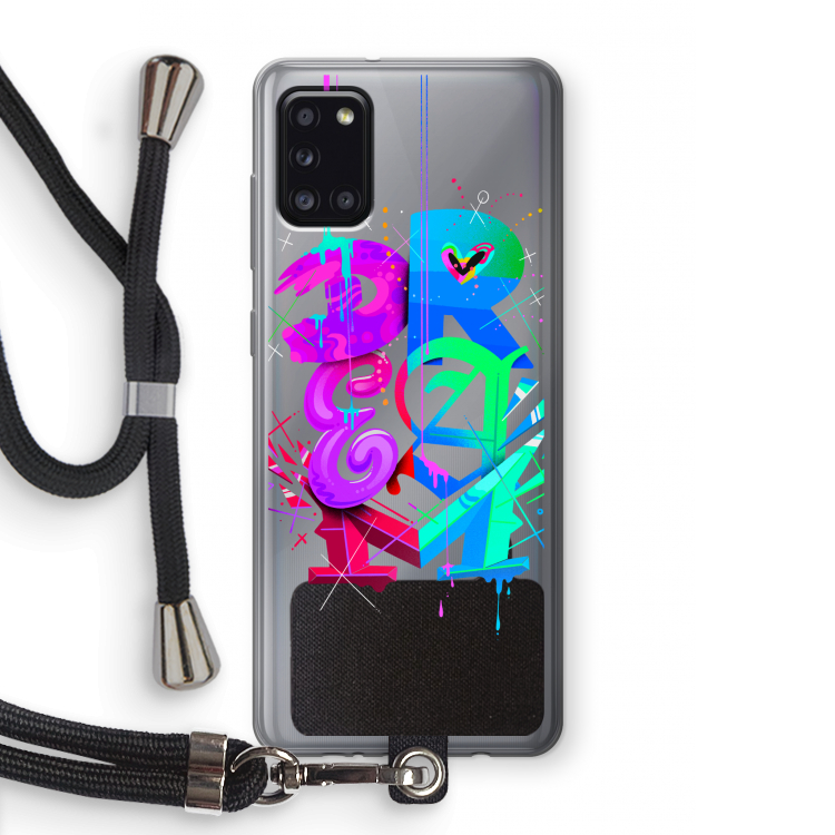 Dream: Samsung Galaxy A31 Transparant Hoesje met koord