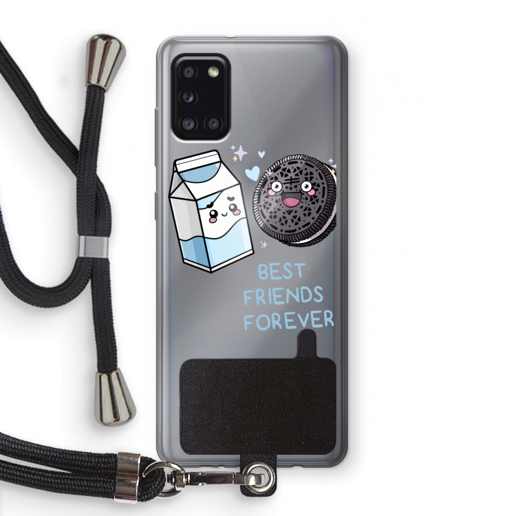 Best Friend Forever: Samsung Galaxy A31 Transparant Hoesje met koord