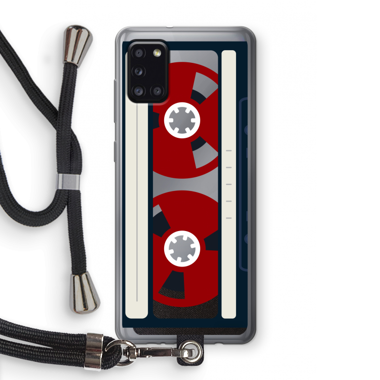 Here's your tape: Samsung Galaxy A31 Transparant Hoesje met koord