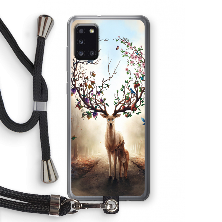 Seasons Change: Samsung Galaxy A31 Transparant Hoesje met koord