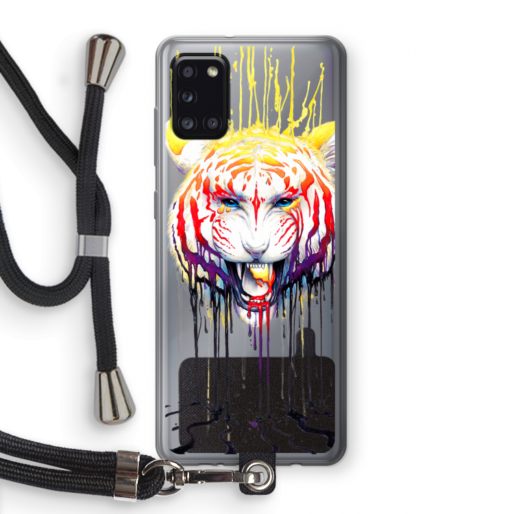 Fading: Samsung Galaxy A31 Transparant Hoesje met koord