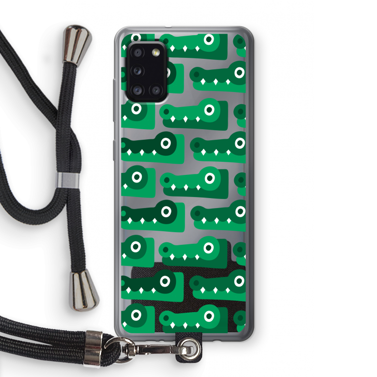 Crocs: Samsung Galaxy A31 Transparant Hoesje met koord