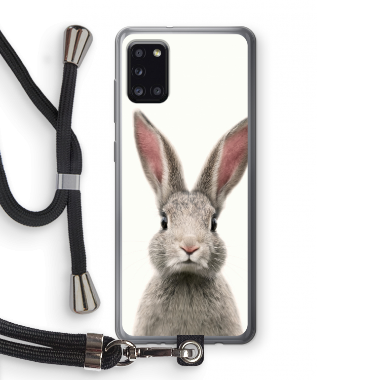 Daisy: Samsung Galaxy A31 Transparant Hoesje met koord