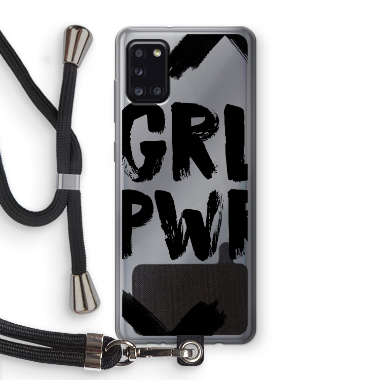 Girl Power #2: Samsung Galaxy A31 Transparant Hoesje met koord