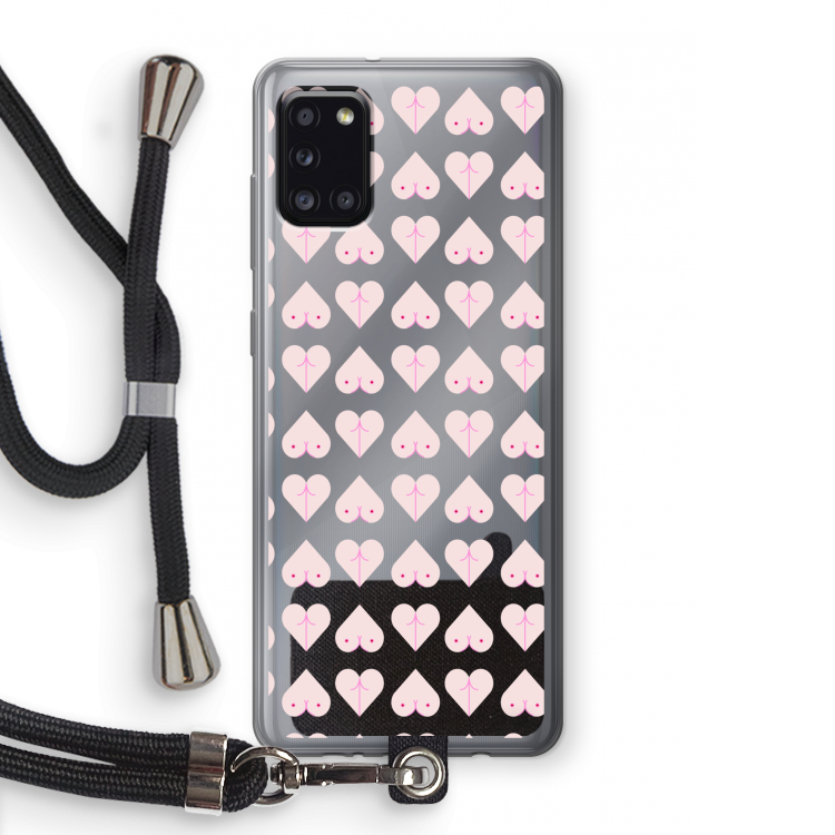 Ass 'n Titties: Samsung Galaxy A31 Transparant Hoesje met koord