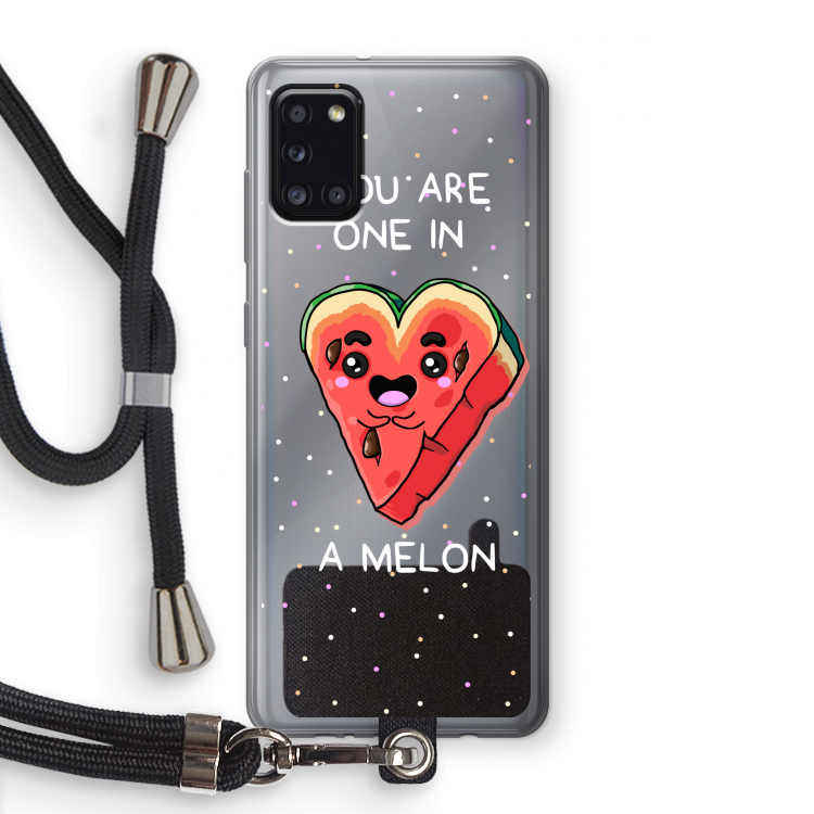 One In A Melon: Samsung Galaxy A31 Transparant Hoesje met koord