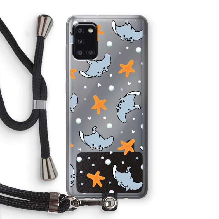 Manta: Samsung Galaxy A31 Transparant Hoesje met koord