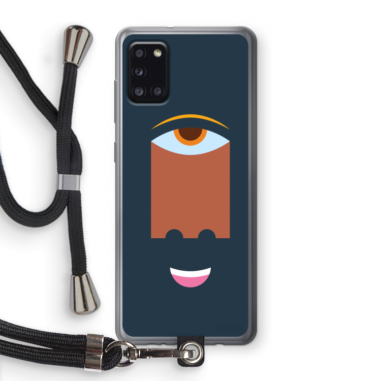 Mono M: Samsung Galaxy A31 Transparant Hoesje met koord