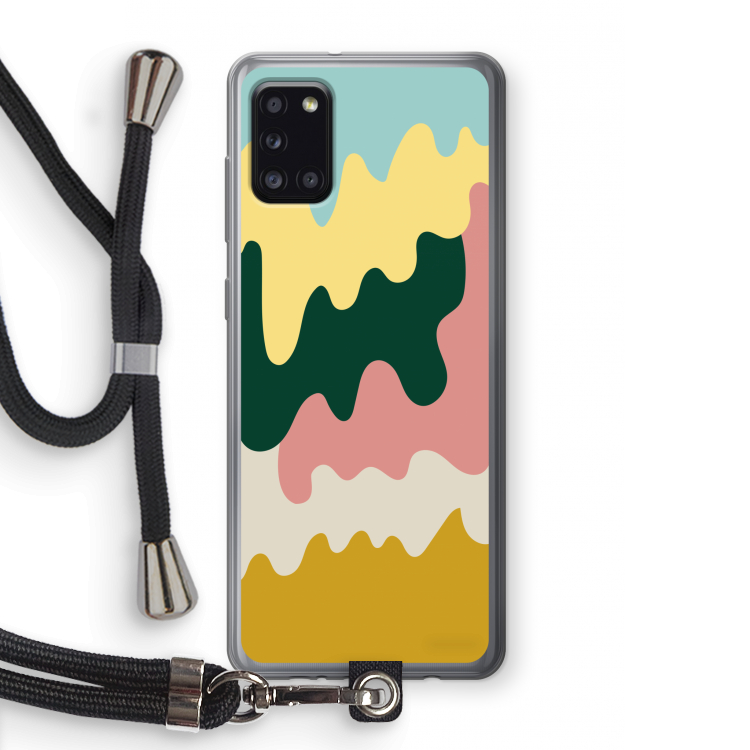 Baar B: Samsung Galaxy A31 Transparant Hoesje met koord
