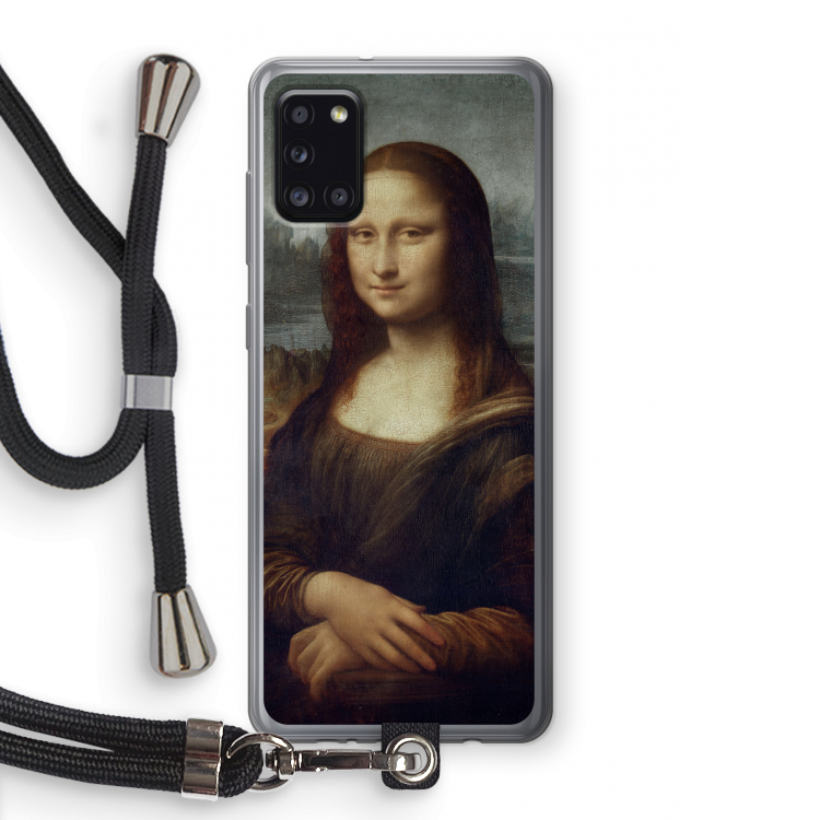 Mona Lisa: Samsung Galaxy A31 Transparant Hoesje met koord