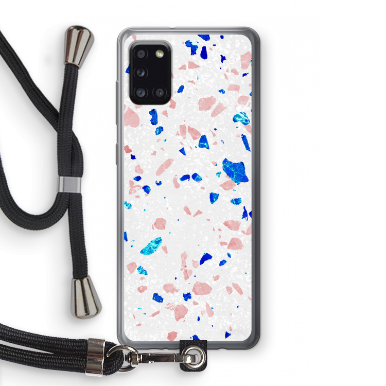 Terrazzo N°6: Samsung Galaxy A31 Transparant Hoesje met koord