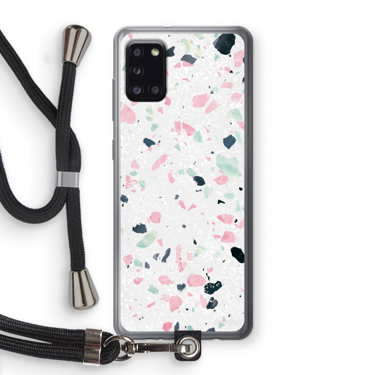 Terrazzo N°3: Samsung Galaxy A31 Transparant Hoesje met koord