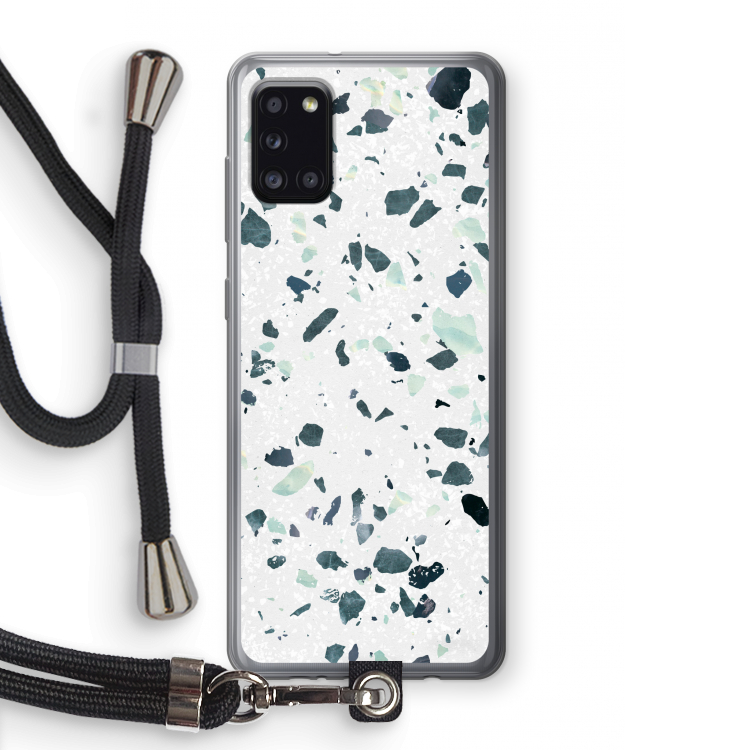 Terrazzo N°2: Samsung Galaxy A31 Transparant Hoesje met koord