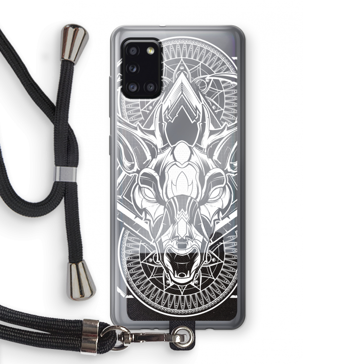 Oh Deer: Samsung Galaxy A31 Transparant Hoesje met koord