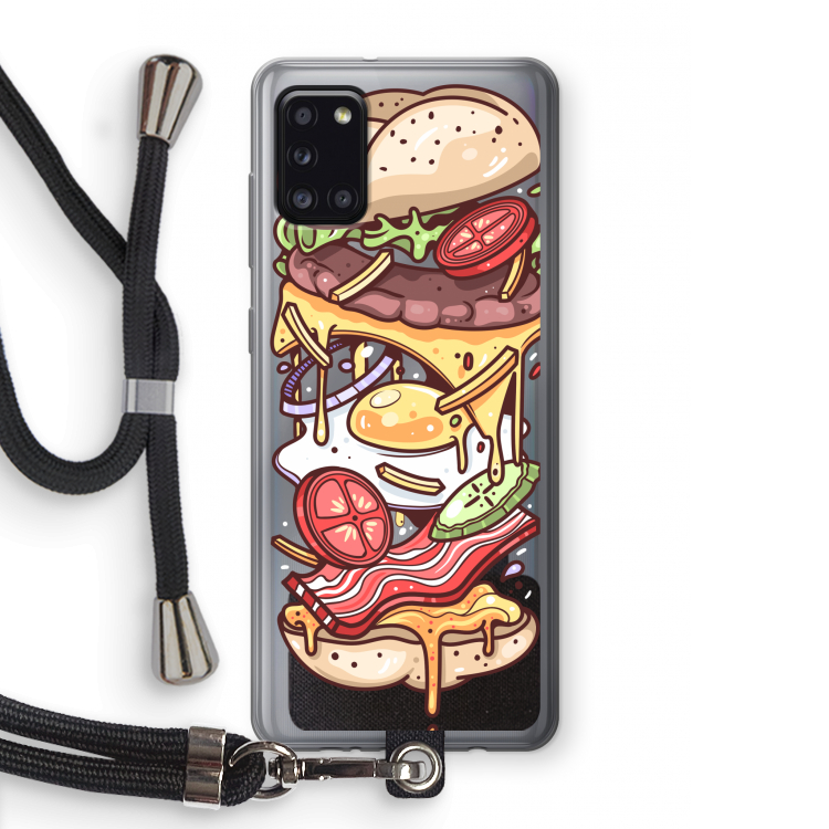 Diet Coke Please: Samsung Galaxy A31 Transparant Hoesje met koord