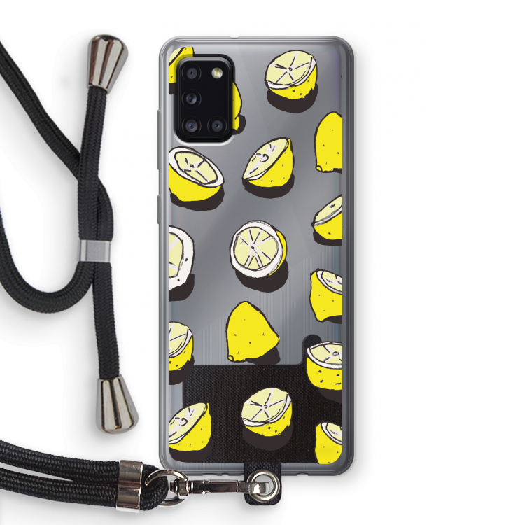 When Life Gives You Lemons...: Samsung Galaxy A31 Transparant Hoesje met koord