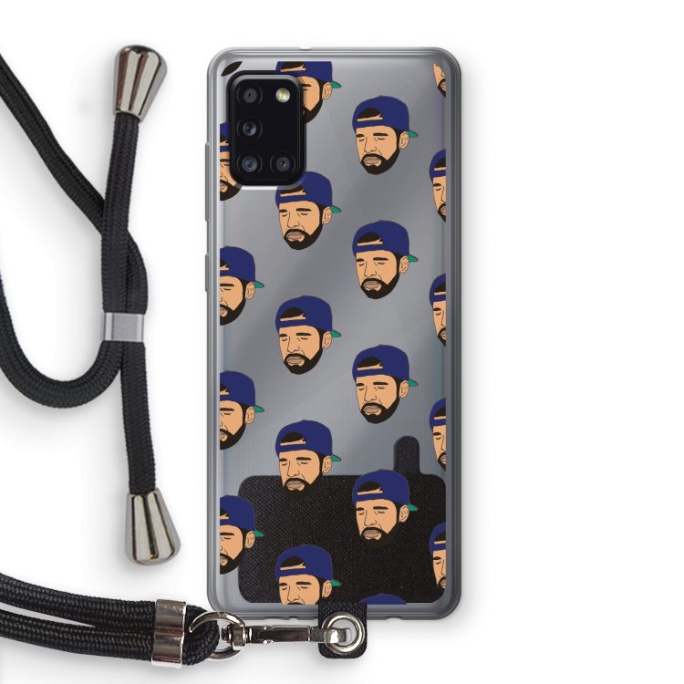 Drake Away: Samsung Galaxy A31 Transparant Hoesje met koord
