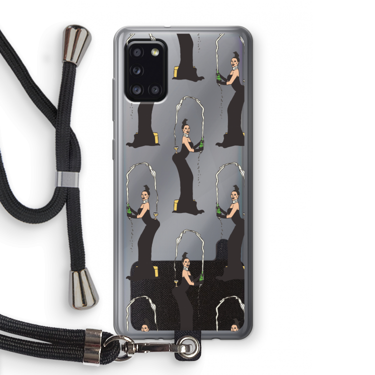 Pop Some Kim: Samsung Galaxy A31 Transparant Hoesje met koord