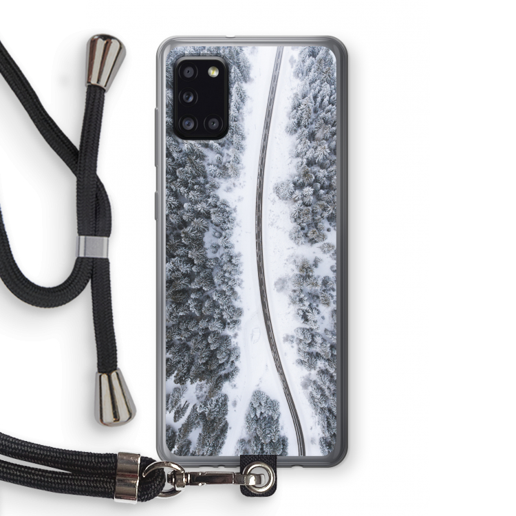 Snøfall: Samsung Galaxy A31 Transparant Hoesje met koord
