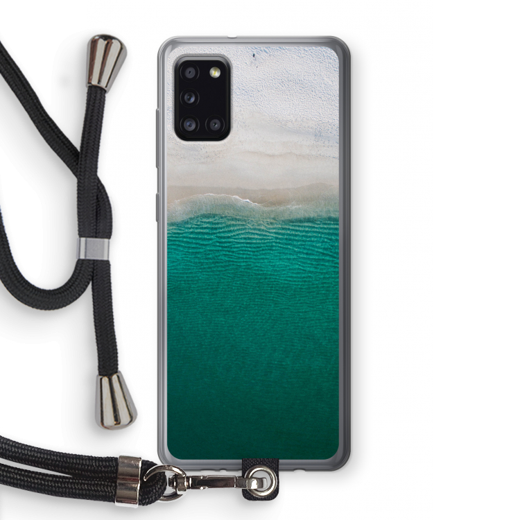 Stranded: Samsung Galaxy A31 Transparant Hoesje met koord