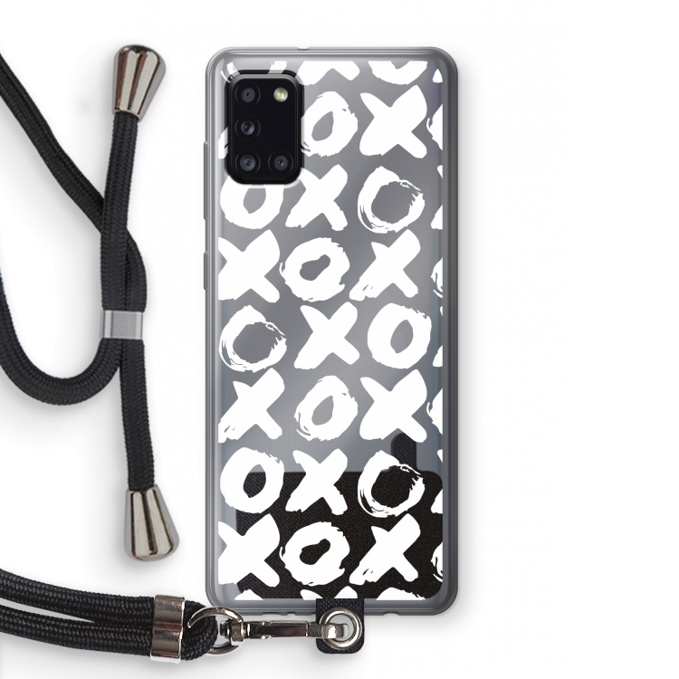 XOXO: Samsung Galaxy A31 Transparant Hoesje met koord