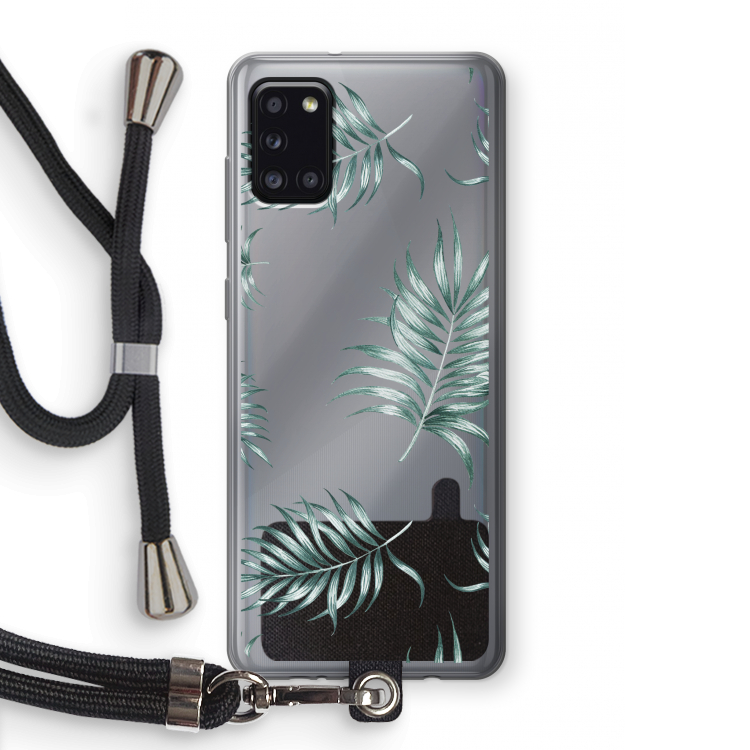 Simple leaves: Samsung Galaxy A31 Transparant Hoesje met koord