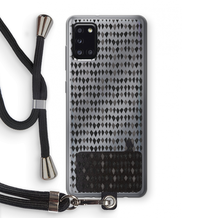 Crazy shapes: Samsung Galaxy A31 Transparant Hoesje met koord